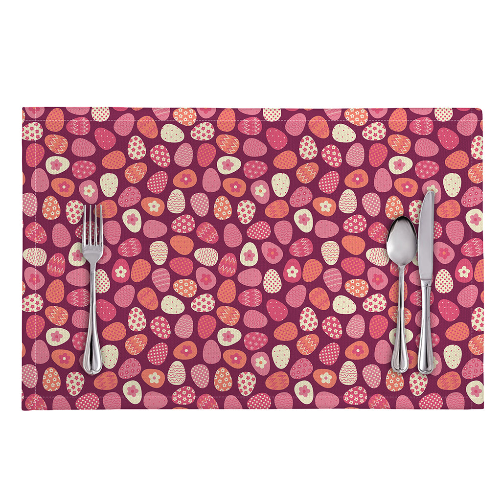 Cute Easter Eggs Pattern Print Placemat