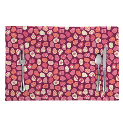 Cute Easter Eggs Pattern Print Placemat
