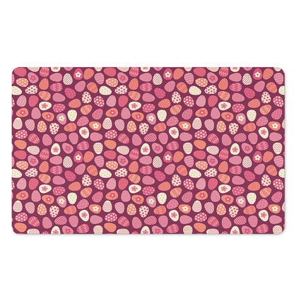Cute Easter Eggs Pattern Print Polyester Doormat