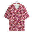Cute Easter Eggs Pattern Print Rayon Hawaiian Shirt