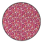 Cute Easter Eggs Pattern Print Round Floor Mat