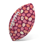 Cute Easter Eggs Pattern Print Rugby Ball
