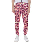 Cute Easter Eggs Pattern Print Scuba Joggers