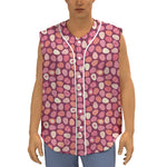 Cute Easter Eggs Pattern Print Sleeveless Baseball Jersey