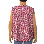 Cute Easter Eggs Pattern Print Sleeveless Baseball Jersey