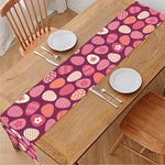Cute Easter Eggs Pattern Print Table Runner