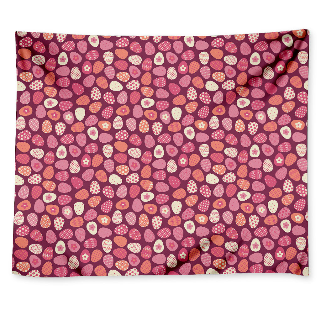 Cute Easter Eggs Pattern Print Tapestry