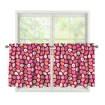 Cute Easter Eggs Pattern Print Tier Curtains
