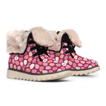 Cute Easter Eggs Pattern Print Winter Boots