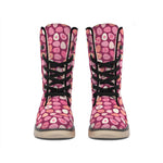 Cute Easter Eggs Pattern Print Winter Boots