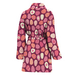 Cute Easter Eggs Pattern Print Women's Bathrobe