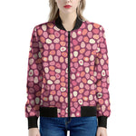 Cute Easter Eggs Pattern Print Women's Bomber Jacket