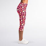 Cute Easter Eggs Pattern Print Women's Capri Leggings