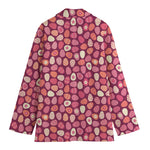 Cute Easter Eggs Pattern Print Women's Cotton Blazer