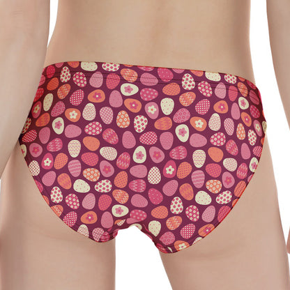Cute Easter Eggs Pattern Print Women's Panties