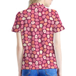 Cute Easter Eggs Pattern Print Women's Polo Shirt