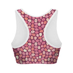 Cute Easter Eggs Pattern Print Women's Sports Bra