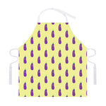 Cute Eggplant Pattern Print Adjustable Apron