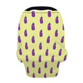 Cute Eggplant Pattern Print Baby Seat Cover