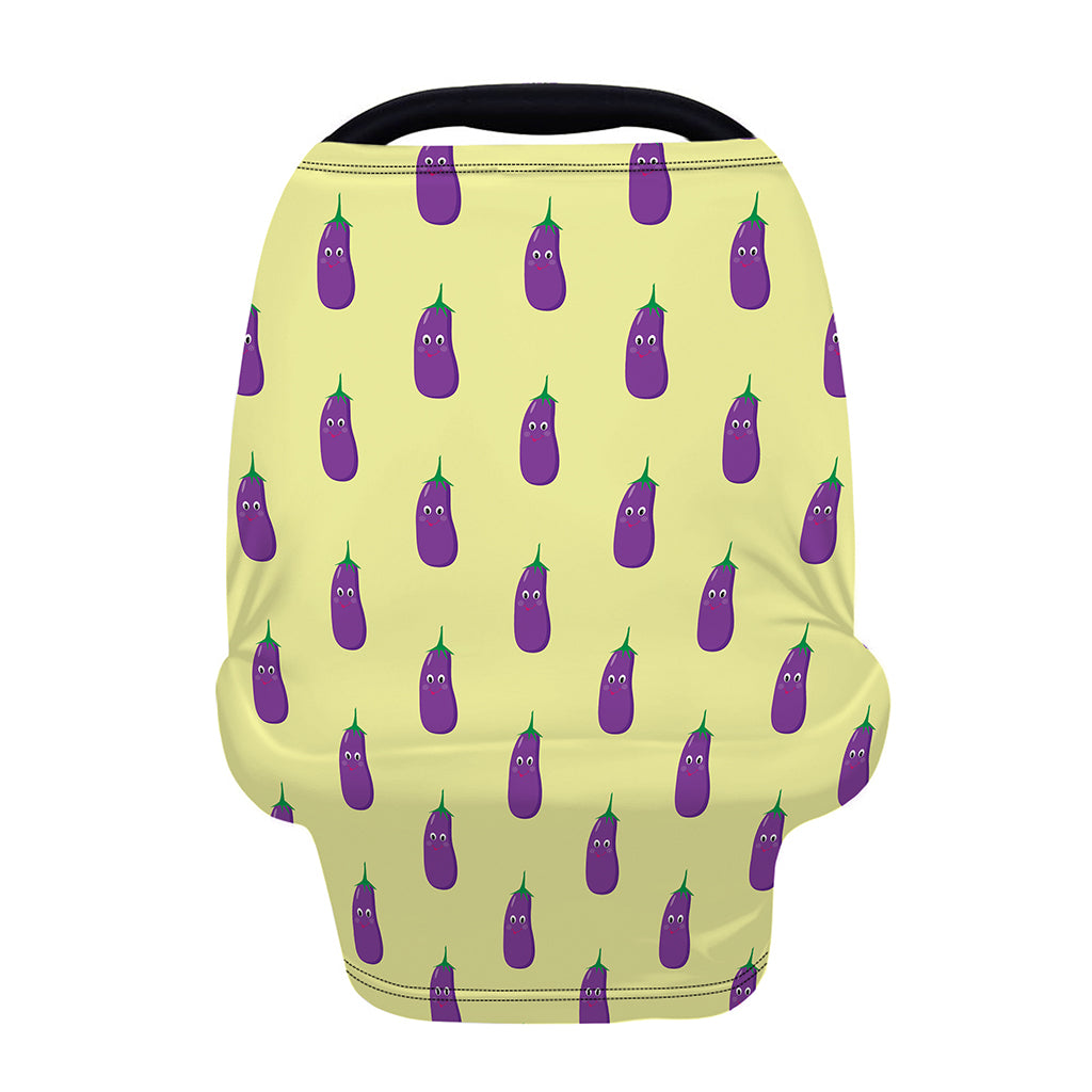 Cute Eggplant Pattern Print Baby Seat Cover