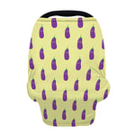 Cute Eggplant Pattern Print Baby Seat Cover