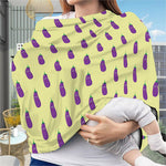 Cute Eggplant Pattern Print Baby Seat Cover