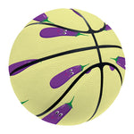 Cute Eggplant Pattern Print Basketball