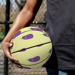 Cute Eggplant Pattern Print Basketball