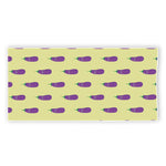 Cute Eggplant Pattern Print Beach Towel