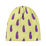 Cute Eggplant Pattern Print Beanie