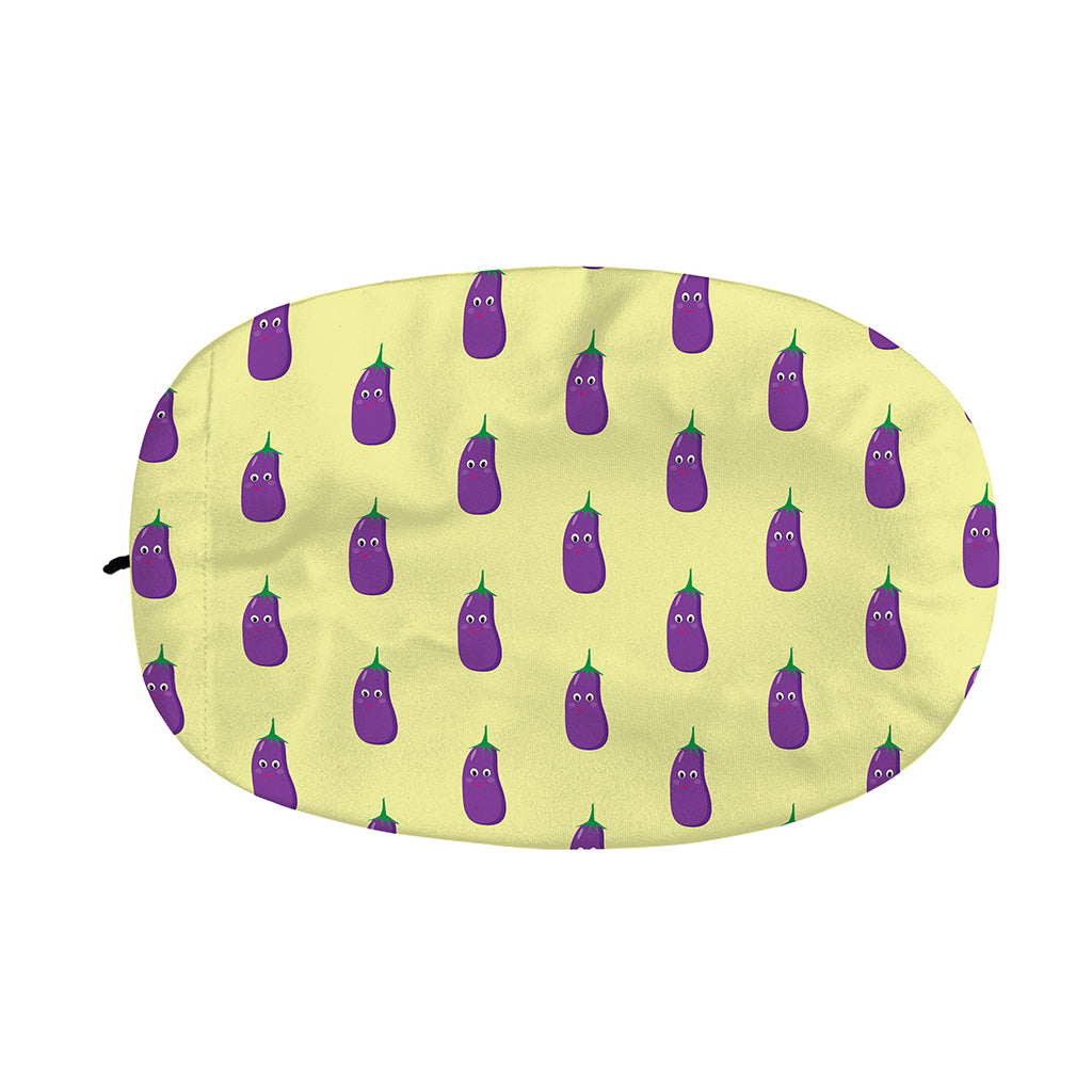 Cute Eggplant Pattern Print Car Side Mirror Covers