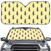 Cute Eggplant Pattern Print Car Windshield Sun Shade