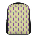 Cute Eggplant Pattern Print Casual Backpack