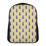 Cute Eggplant Pattern Print Casual Backpack