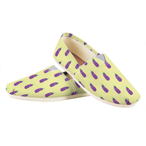 Cute Eggplant Pattern Print Casual Shoes