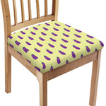 Cute Eggplant Pattern Print Chair Cushion Cover