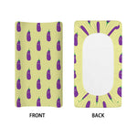 Cute Eggplant Pattern Print Changing Pad Cover