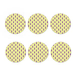 Cute Eggplant Pattern Print Coaster Set