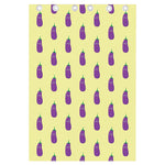 Cute Eggplant Pattern Print Curtain