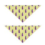 Cute Eggplant Pattern Print Dog Bandana