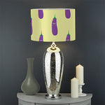 Cute Eggplant Pattern Print Drum Lamp Shade