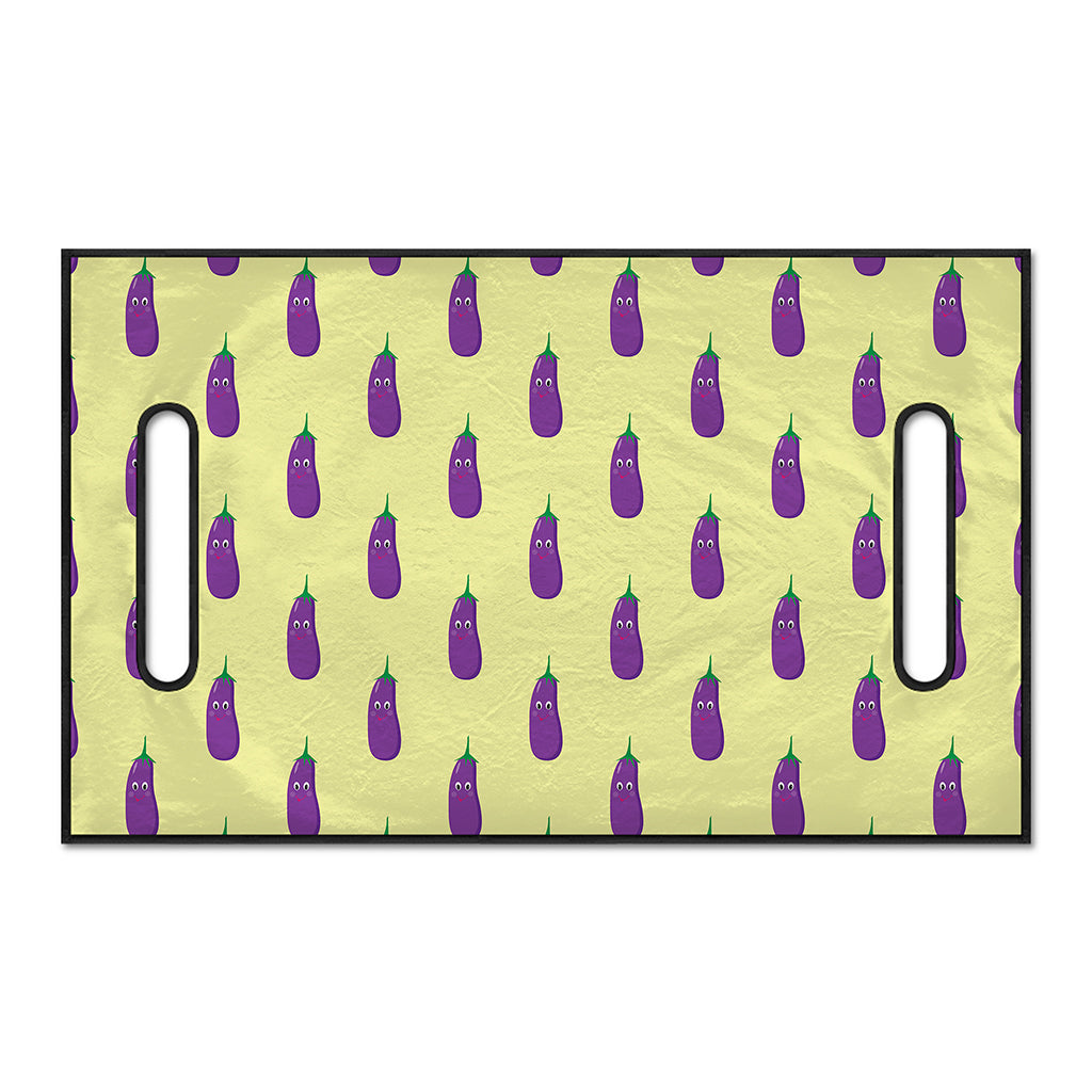Cute Eggplant Pattern Print Golf Cart Seat Cover