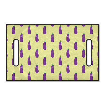 Cute Eggplant Pattern Print Golf Cart Seat Cover