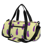 Cute Eggplant Pattern Print Gym Bag