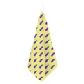 Cute Eggplant Pattern Print Hand Towel
