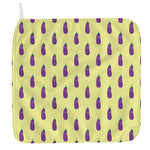 Cute Eggplant Pattern Print Hand Towel