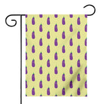 Cute Eggplant Pattern Print House Flag