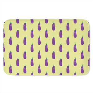 Cute Eggplant Pattern Print Indoor Door Mat