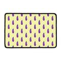 Cute Eggplant Pattern Print Kitchen Mat