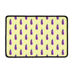 Cute Eggplant Pattern Print Kitchen Mat